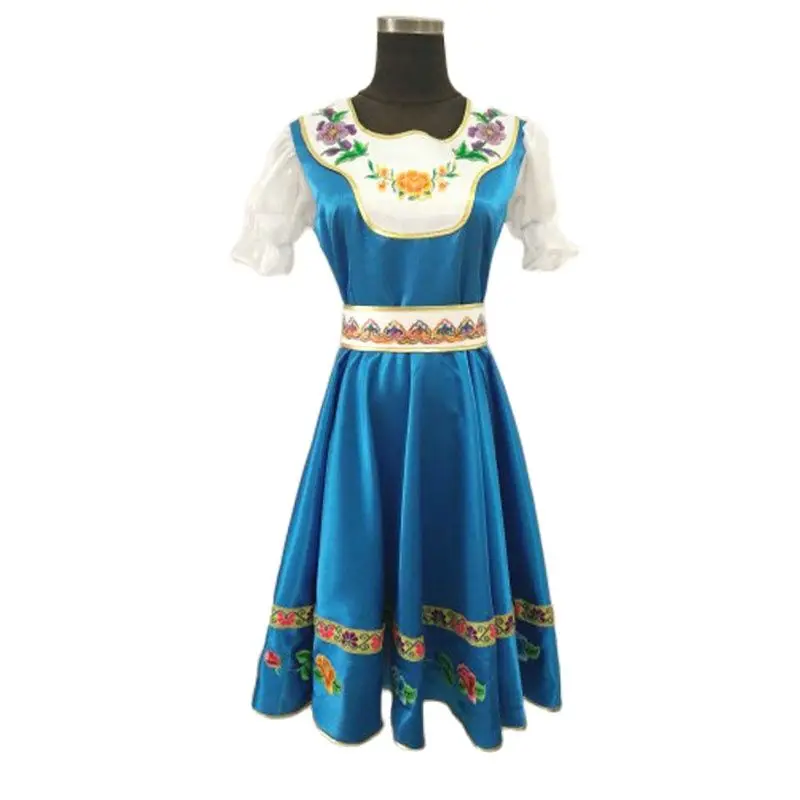 Custom Made Russian Folk Dance Costumes For Adult Kids,Traditional Russia Performance Stage Wear Long Dresses