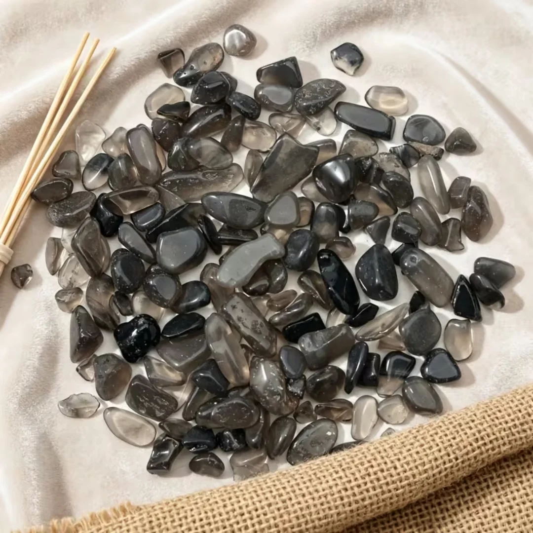 Icy Obsidian Crystal Chips, for Jewelry Making for Home Office Garden Decoration Fish Tank Aquarium Terrarium Vase Filler