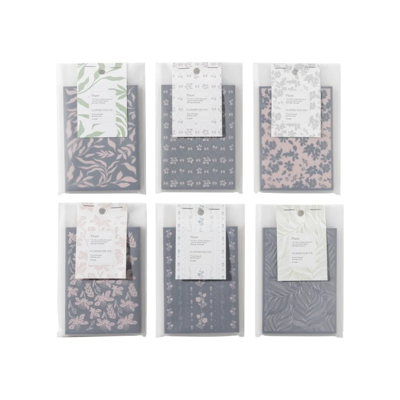 10sets/1set Vintage  Stamp DIY Stamps Flowers for you Crafts Card Making Painting Teaching
