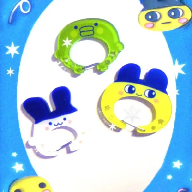 Neuer Tamagotchi Kuchipatchi Mimitchi Mametchi Kreativer Cartoon-Acryl-Karabiner Zweidimensionaler Animations-Schlüsselanhänger – Detail 10
