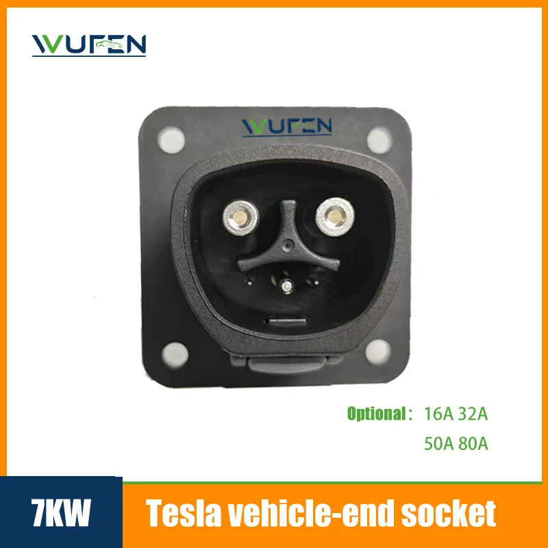 WUFEN NACS Charging Socket  American Standard Connection Cable Aging Test Female Connection Cable 32A 48A 80A Side socket Cable