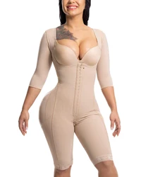 Fajas Colombianas Full Body Waist Shrinking Technology Compression 3 Hooks Butt-Lifting BBL Post Op Surgery Supplies Girdle