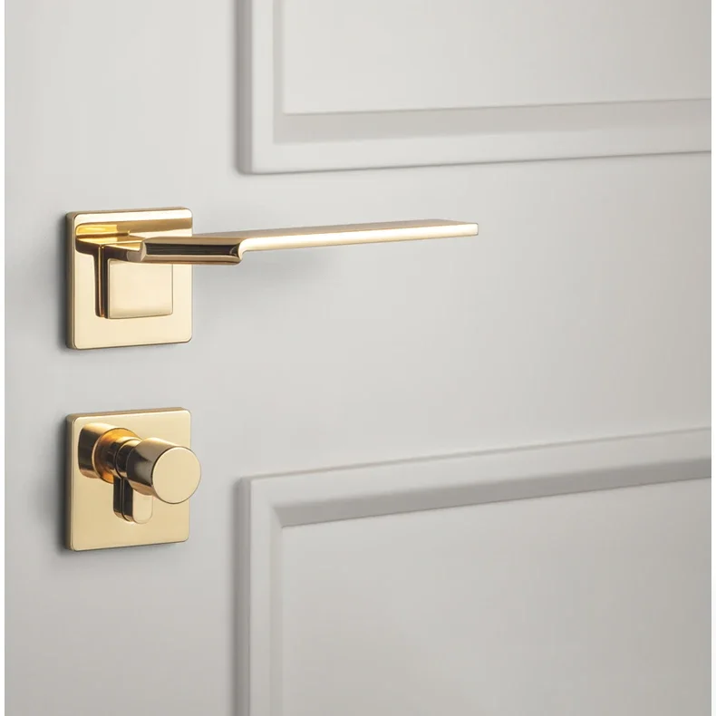 

Folding paper cranes Square Space Bedroom Door Mute door lock Handle Interior Door Handle Lock Cylinder Security security Lock