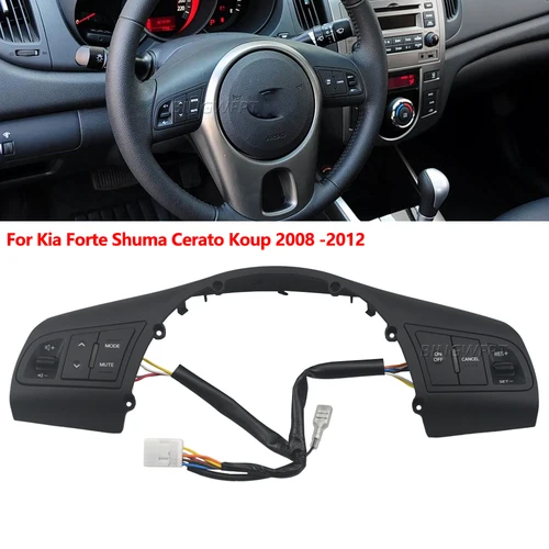 Interruptores multifunción, botones de Control de volumen Bluetooth, Control de crucero del volante para Kia Forte Shuma Cerato Koup 2008-2012