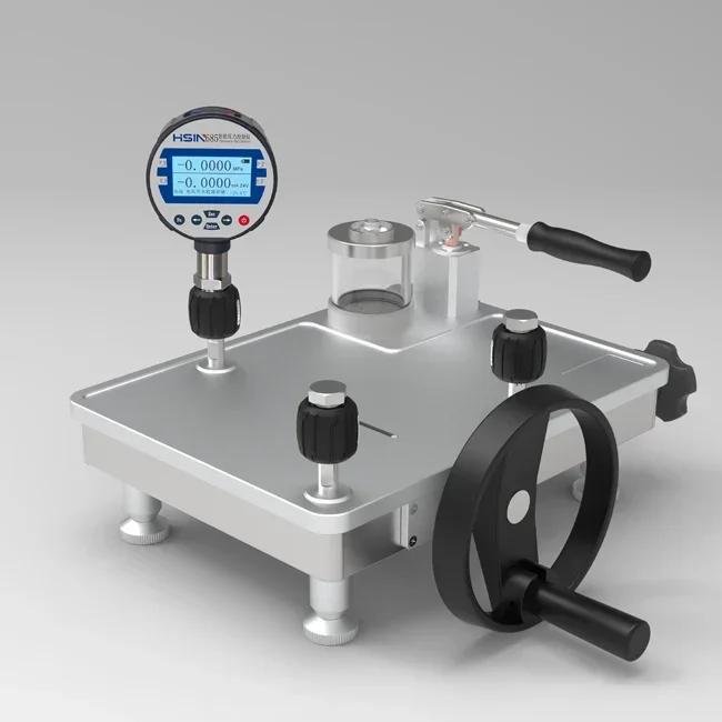 HSIN616 Portable Pressure Pump Calibrator / 0-6Mpa Vacuum  Measurement Range -0.095~6Mpa  0.02%F.S Connector Port 3 * M20 * 1.5