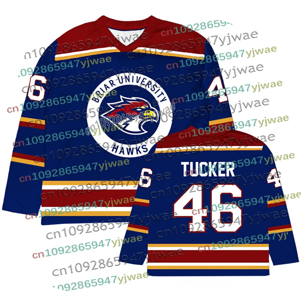 Cosplay Off Campus Briar University Hockey-Trikot Graham 44 22 DI LAURENTIS 66 Tucker46 Langarm-T-Shirt 3D-Druck Herren-Trikot – Detail 6