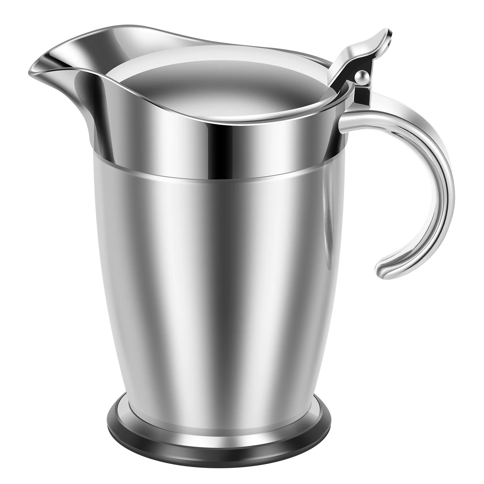 

450/750 мл кувшин для соуса из нержавеющей стали с широким носиком, лодка для соуса с двойными стенками, кувшины для соуса с крышкой для домашних кухонь, аксессуары