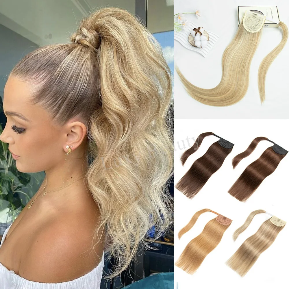 

Заколка для наращивания человеческих волос на заколке, настоящие человеческие волосы, обертывание вокруг шиньона, натуральный черный, коричневый, светлый, на заколке, высокий хвост