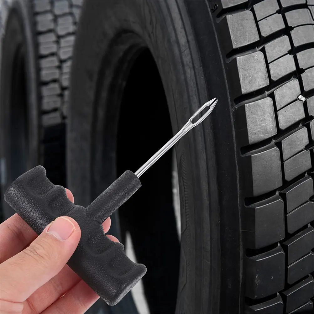 

3 Pcs Tire Repair Tool for Car Bike Motorcycle Tubeless Plug Metal Body Automotive Supply Truck Tire Reamer Flat Repair Kit