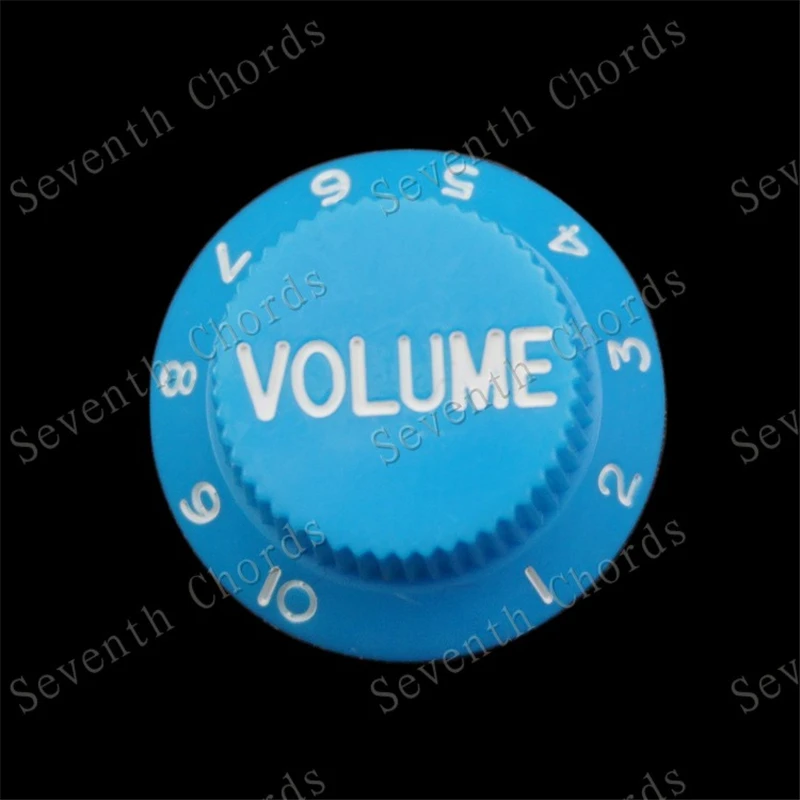 4 Stück Grüne Blaue Rote Rosa Farbige E-Gitarren-Drehknöpfe Potentiometer-Kappen Lautstärke-Ton Musikinstrument Zubehörteile – Detail 19