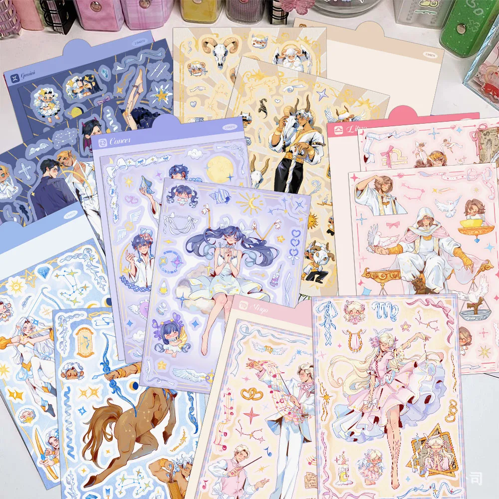 2PCS Cute 12 Zodiac…
