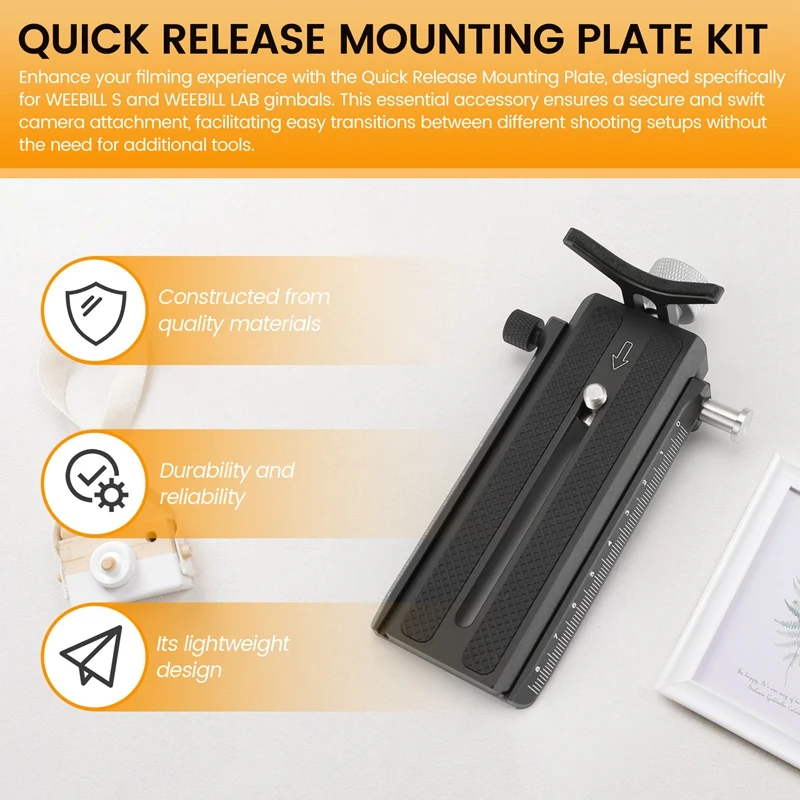 Quick Release 1/4" Mounting Plate For WEEBILL S/ WEEBILL LAB Gimbal Handheld Stabilizer