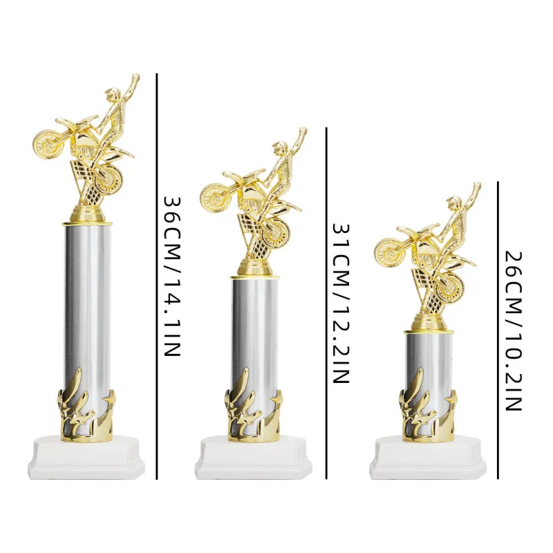 Customized motorcycle pillar trophy for the World Superbike Championship commemorative item