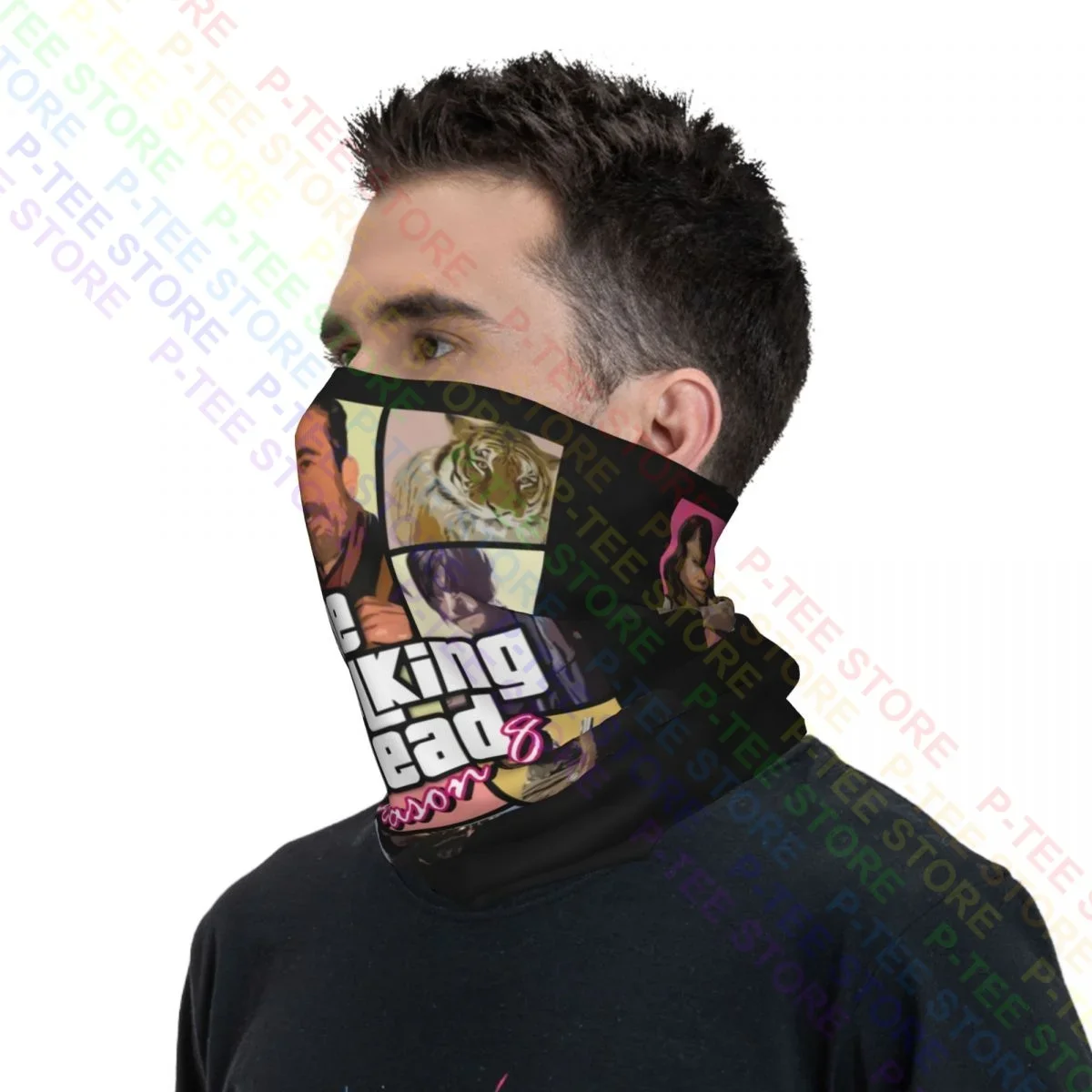 The Walking Dead Rick Grimes Daryl Dixon Neegan Neck Gaiter Bandana Scarf Face Mask Summer Fishing Neck Warmer