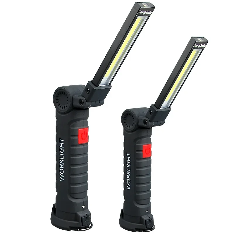 Imagem -06 - Lanterna Portátil Cob Led Usb Recarregável Luz de Trabalho Lanterna Magnética Lâmpada Pendurada com Bateria Embutida Tocha de Acampamento Novo