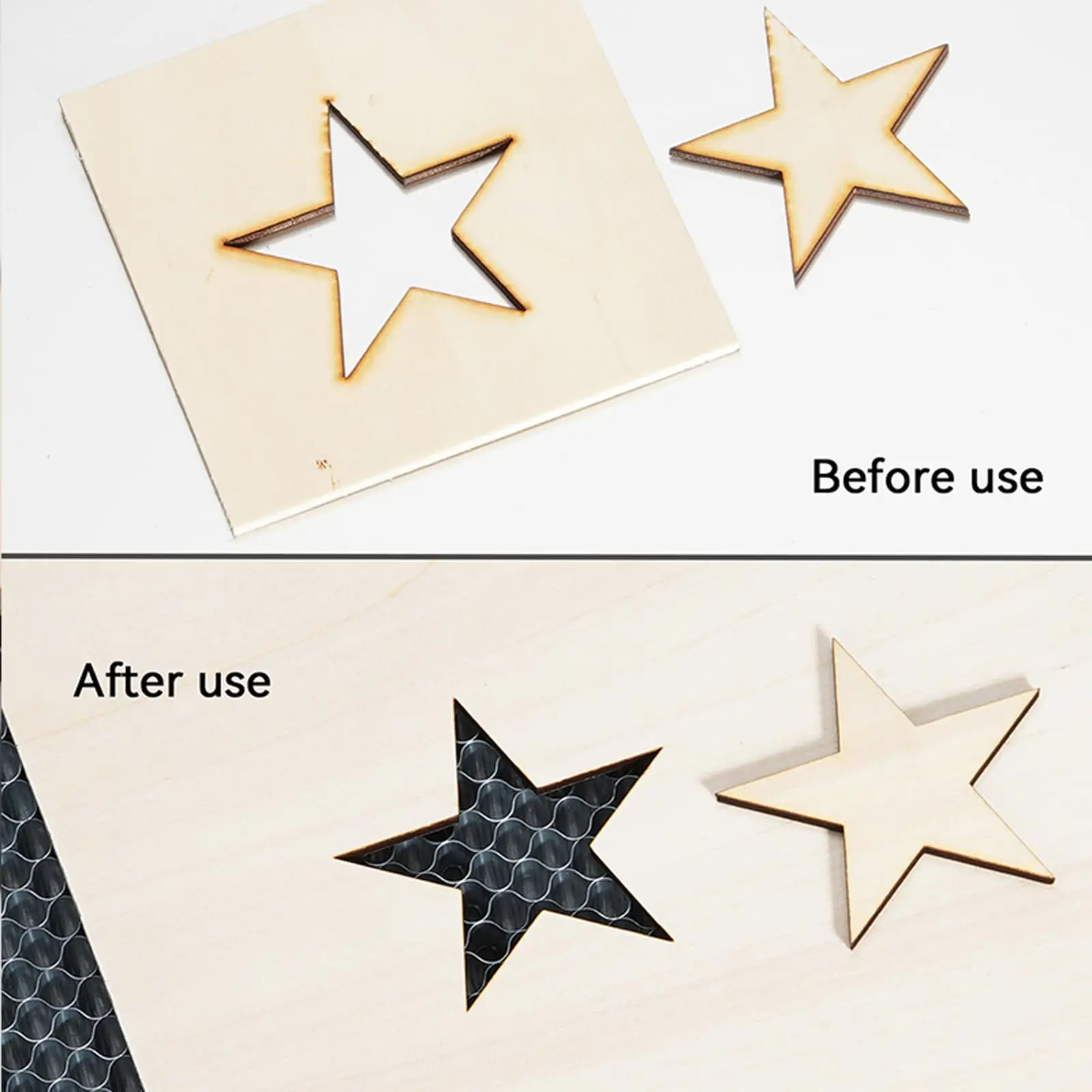 Honeycomb laser engraving bed with metal tray 6 platen and 4 pad compatible laser table