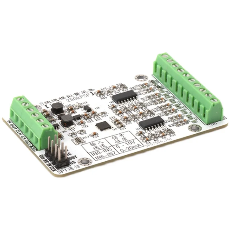 

8-полосный высокоскоростной модуль ADC AD7689, модуль сбора данных SPI, аналоговый сбор 0-10 в