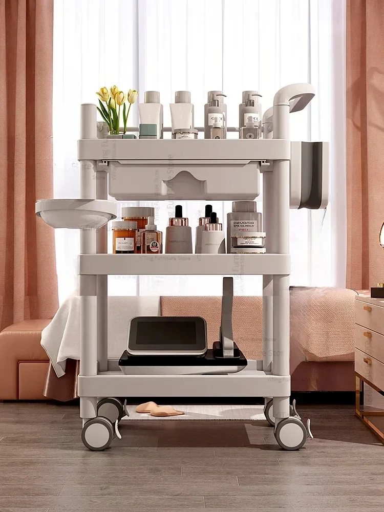 

Rolling Beauty Cart Salon Trolley Tool Manicure Cosmetic Salon Trolley Tattoo Lash Carrello Attrezzi Beauty Furniture