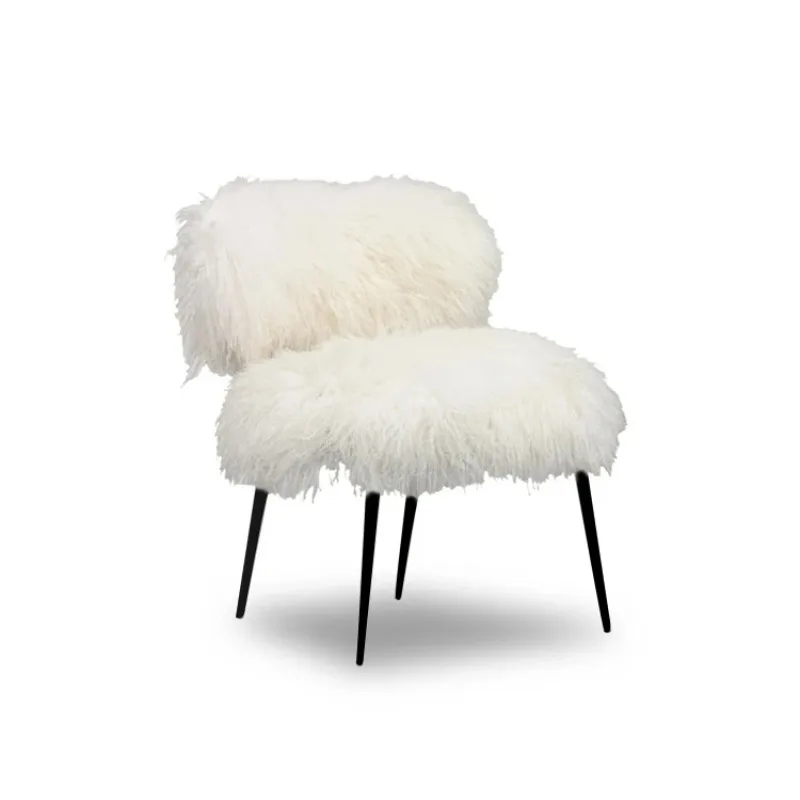 

Online celebrity wool leisure chair Xiaohongshu Italian minimalist luxurysingle chair living room