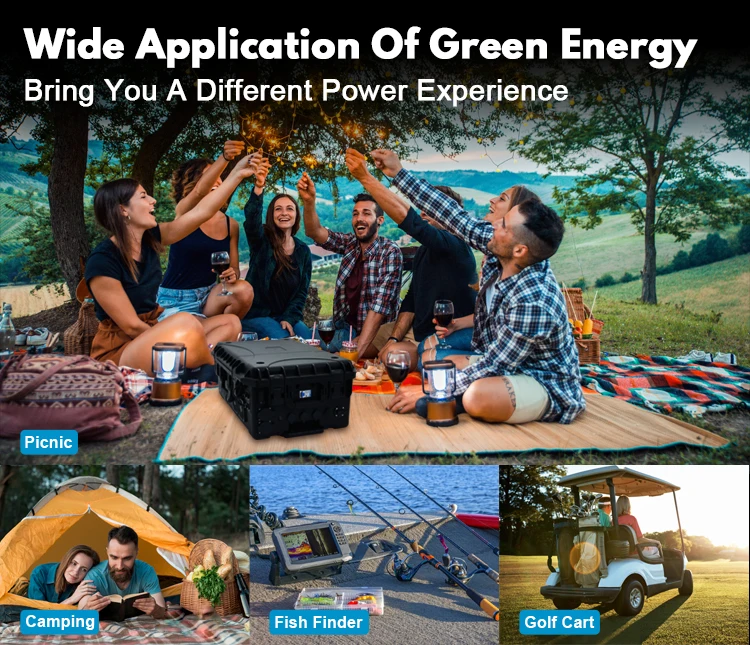 Reasonable Price Portable Lithium Battery Power Station 2000w Energy Storage Solar Panel Chargeable Trolley ABS case