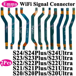 2Pcs Wi-Fi Signal Antenna Main Board Connector Motherboard Flex Cable For Samsung S20 S21 S22 S23 S24 Plus Ultra G988 S906 G981