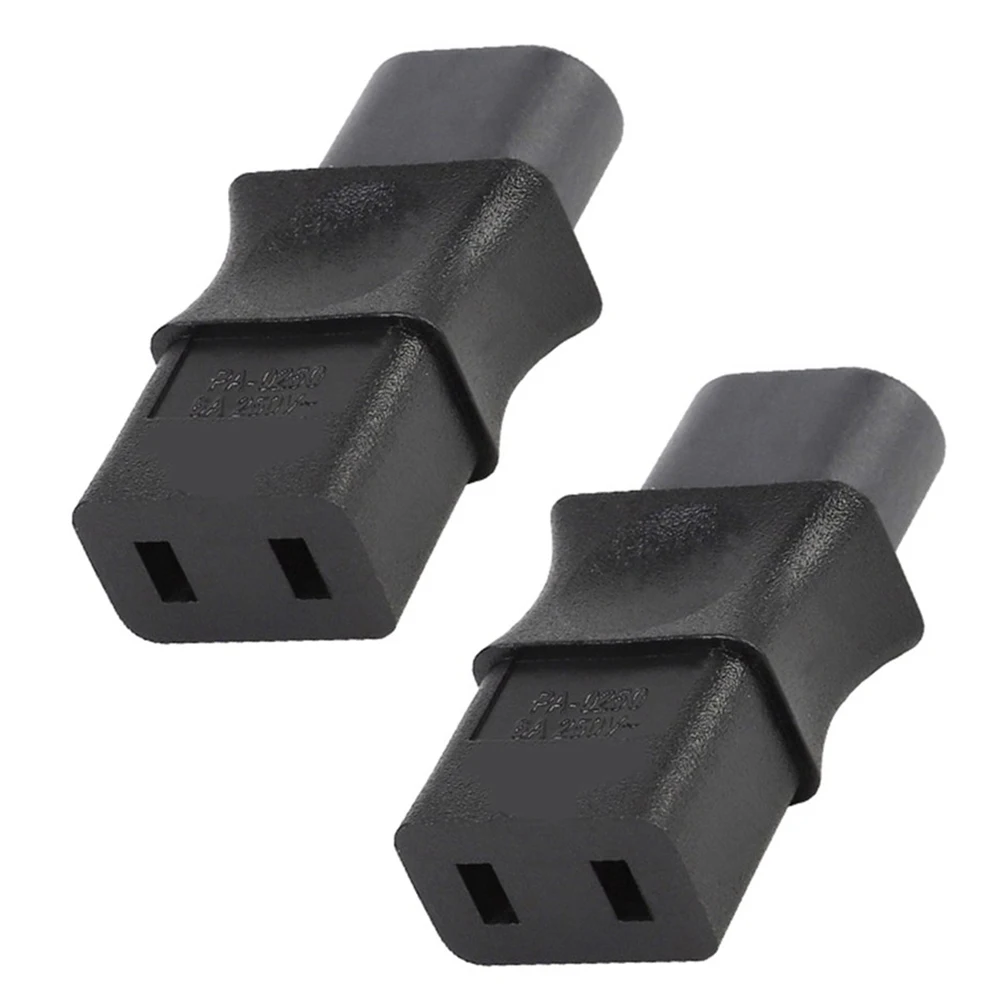 2PCS 2-Pin Iec 320 C8 Stecker Auf Iec 320 C9 Buchse Ac Adapter 6A/250V industrielle Power Converter-N34R