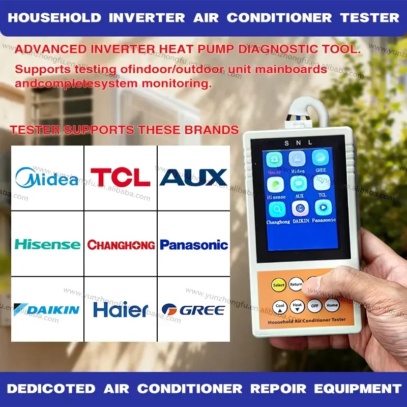 BOLRZO Multifunctional multi-brand inverter air conditioner detector Compatible with household air conditioner detector
