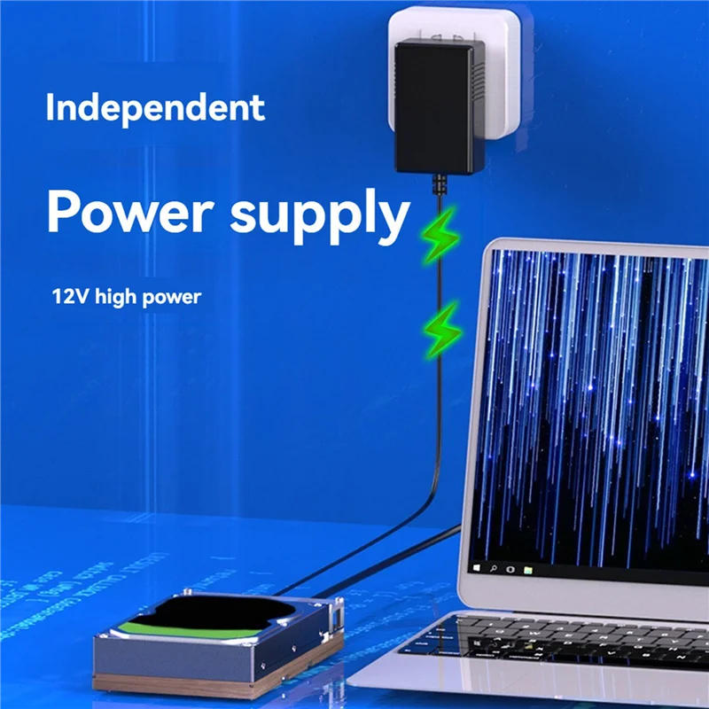 

2 шт. 2,5/3,5-дюймовый корпус внешнего жесткого диска SAS для SAS SATA HDD SSD-диска SATA к USB 3,0 вилка европейского стандарта