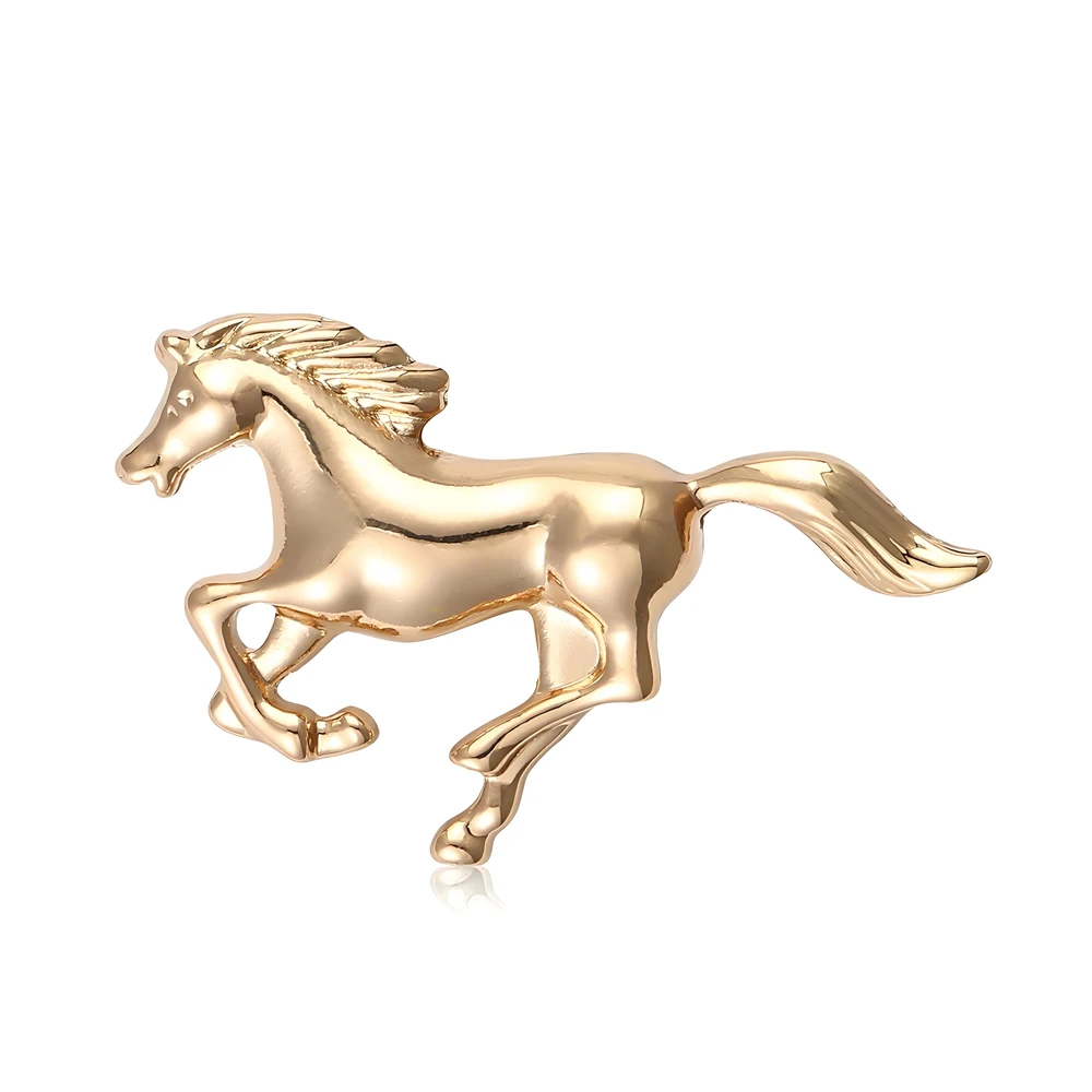 

Vintage Alloy Horse Brooch Pin Unique Suit Coat Decoration Accessory Fashion Exquisite Enamel Animal Brooches for Men Women Gift