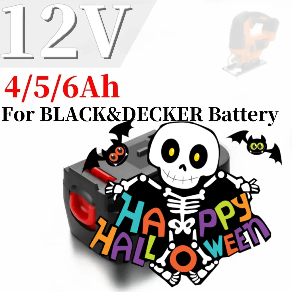 جديد 2026 12 فولت 4000/5000/6000 مللي أمبير بطارية أداة قابلة للشحن لبلاك اند ديكر A12 A12EX FSB12 FS120B A1712 HP12K HP12 #1