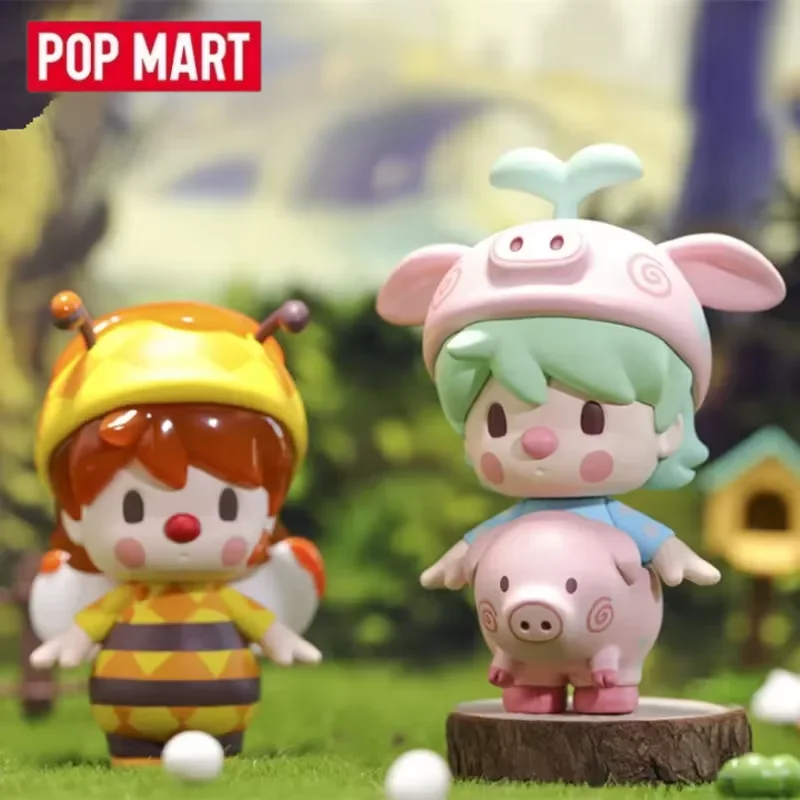 

POPMART Sweet Bean Animals Babies Series слепая коробка Mystery Box Guess Bag игрушки куклы милые аниме фигурки настольные украшения