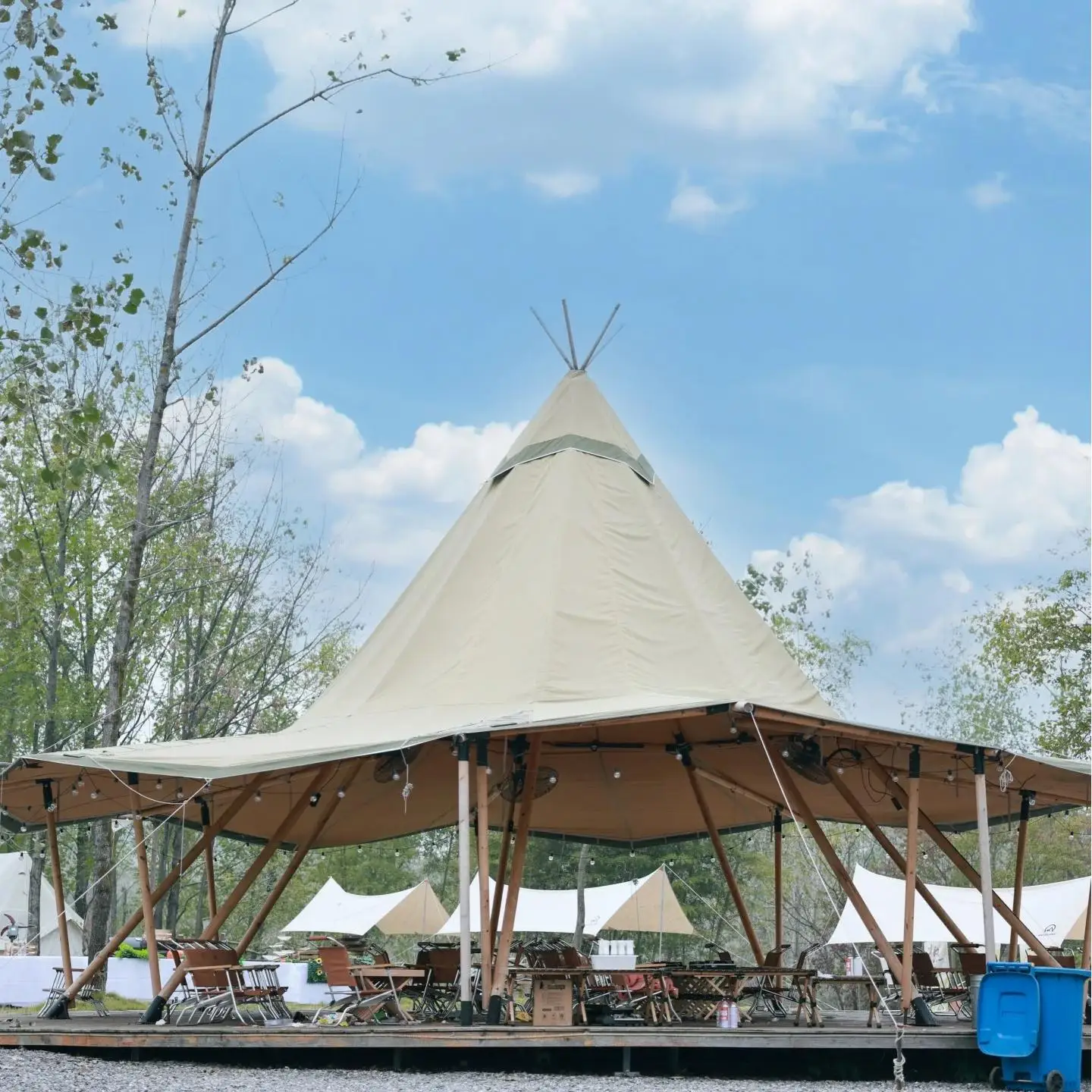 تخصيص في الهواء الطلق خيمة الهرم على شكل خيمة حفلة تيبي كبيرة أكسفورد المأوى لحفلات الزفاف المناسبات الفاخرة التخييم مقهى