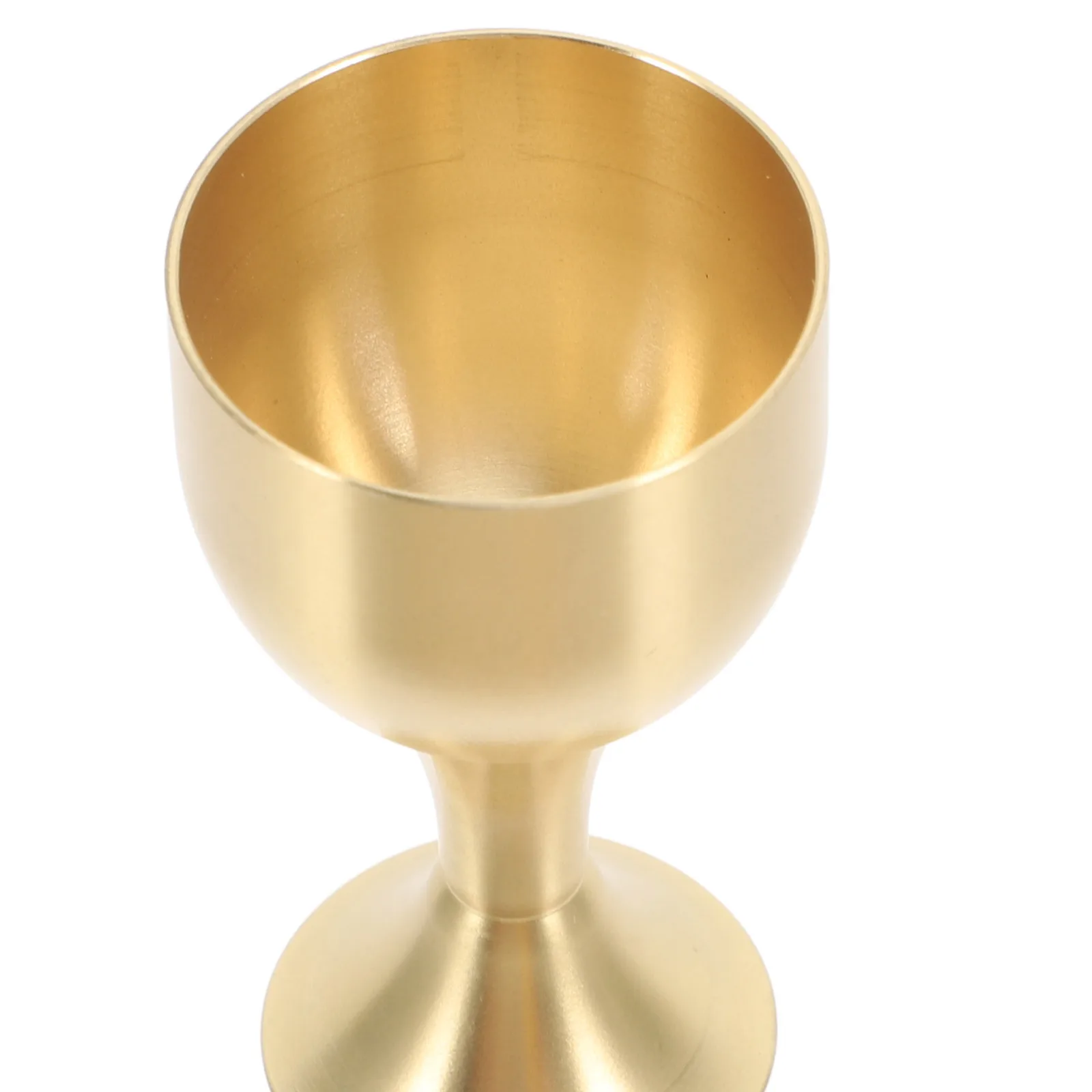 

1 Piece Brass Glass 5 5CM High 3CM Wide Decorative Holy Cup Metal Offering Copper Alloy Goblet for Home Blessing Meditation