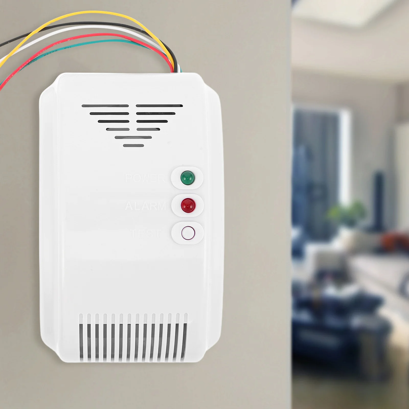 تسرب الغاز المتقدم غاز البترول المسال الغاز الطبيعي المحمولة Rv سيارة الصوت ضوء نظام إنذار المرآب المنزلي #5