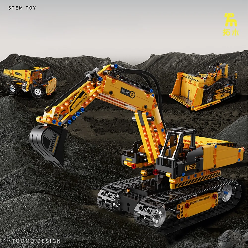 T2012 535PCS 5-in-1 Transformatie Programmering Techniek Voertuig Robot STEM Speelgoed met afstandsbediening