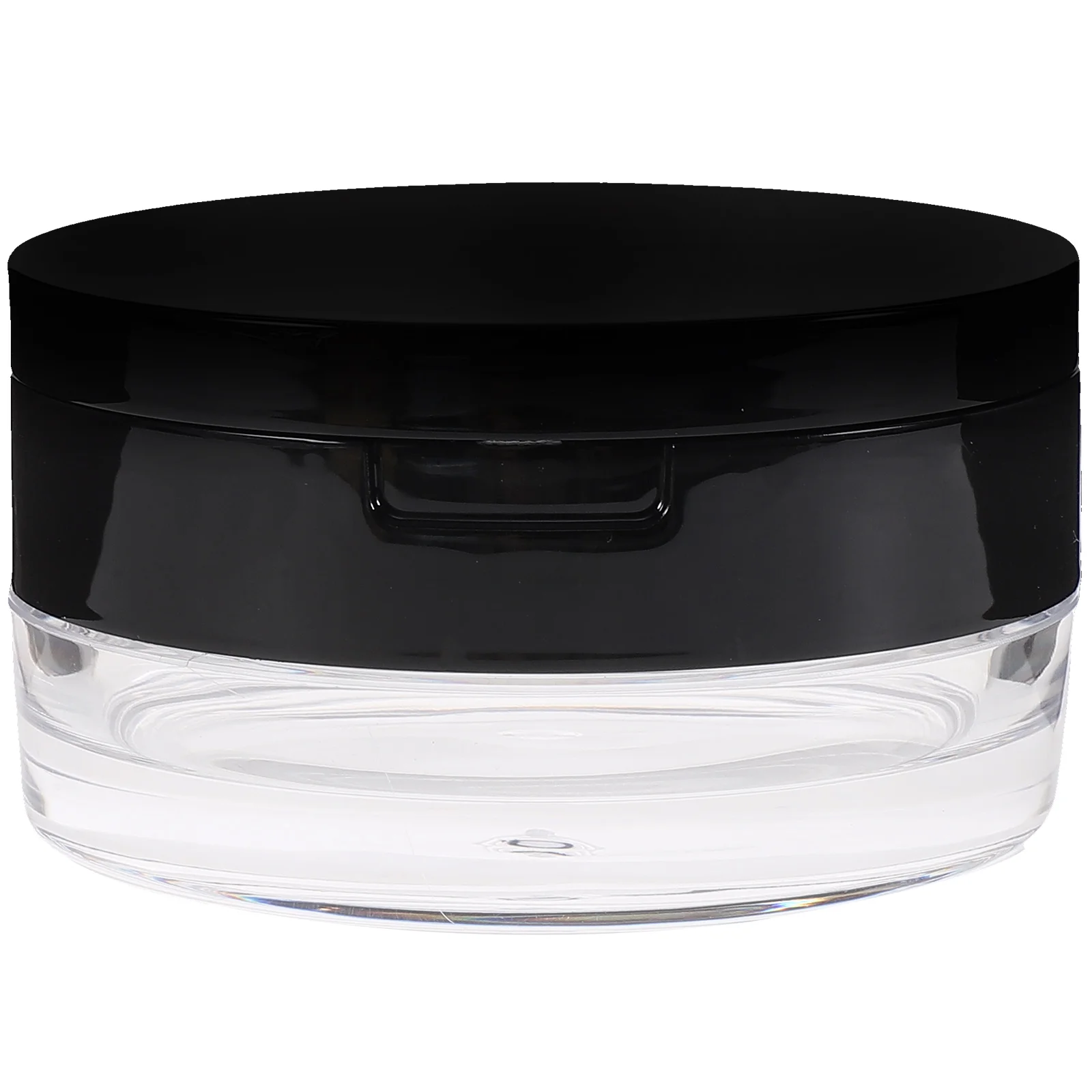 

20G Empty Case Loose Container Makeup Case Travel Kit Plastic Case Make-up Sponge Holder with Mirror (Black Lids)