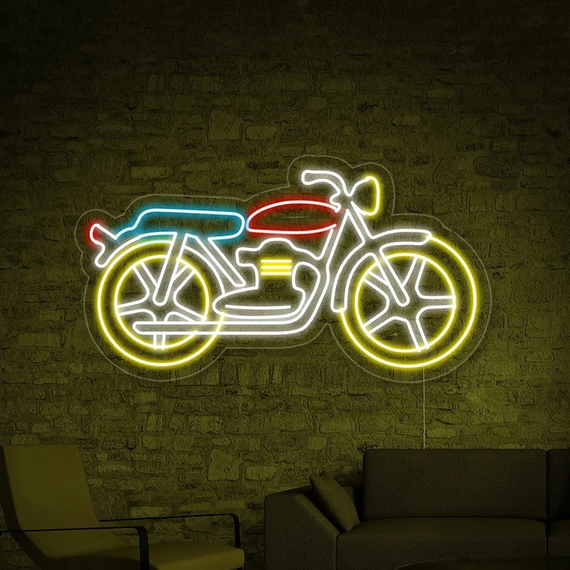 

Motorcycle Bus Neon Custom Sign Led Light 110-22V Personalized Gaming Room Decor Wall Vintage Shop Free Quote