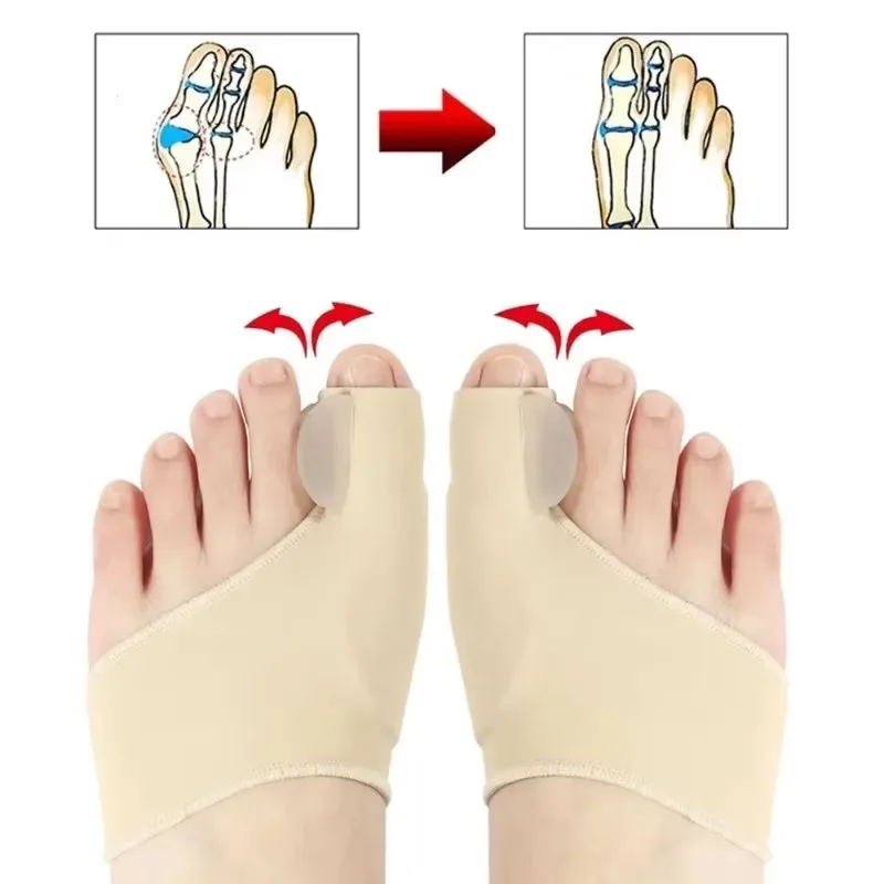 Toe Separator Hallux Valgus Bunion Corrector HammerToe Straightener Foot Pain Relief Orthopedic Pedicure Sock Straightener Tools