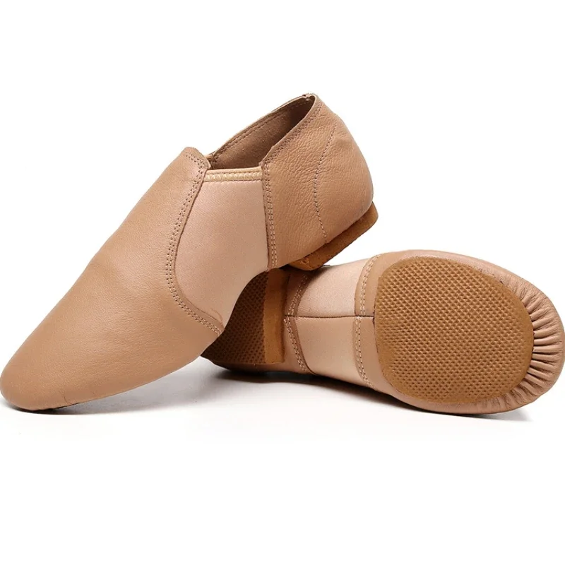 Chaussures de danse jazz en cuir véritable pour enfants, chaussures de danse salsa Neo Arch, chaussures de ballet à enfiler, hommes et femmes