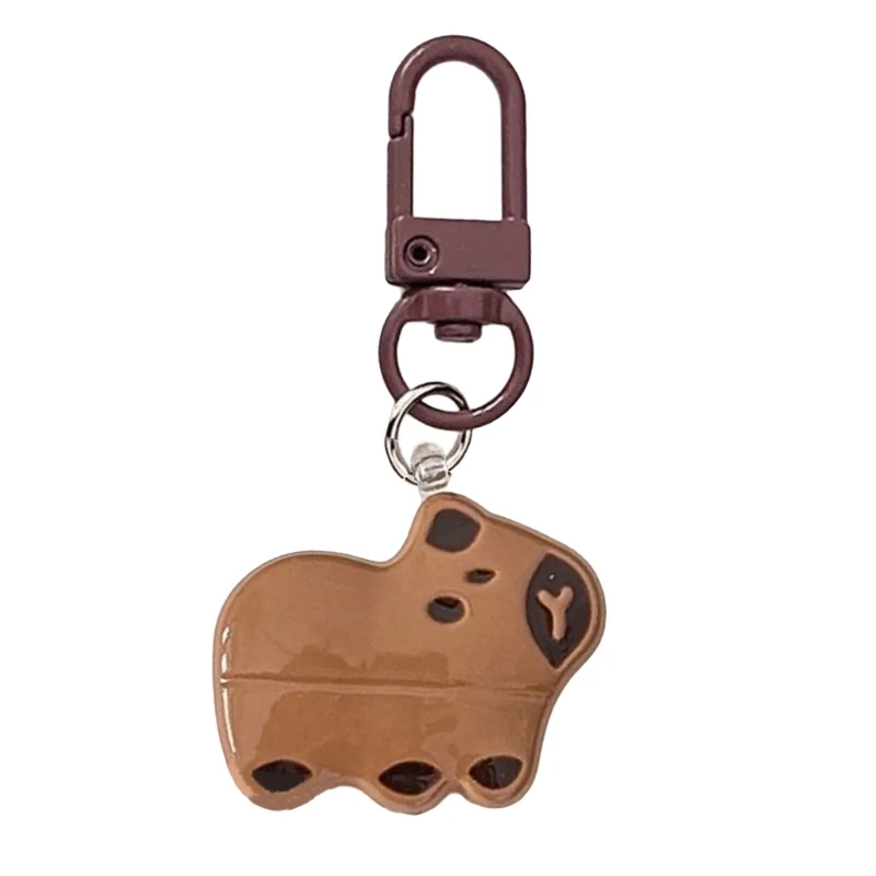 Cartoon Capybara Keychain Charm Capybara Bag Pendant Keychain and Portable Key Adornment for Fashion Lovers