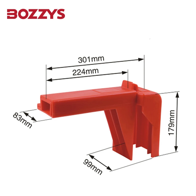 BOZZYS-Válvula de esfera ajustável porosa Design, bloqueio para DN50 ~ DN200, válvula de esfera industrial, Tagout, manutenção BD-F07