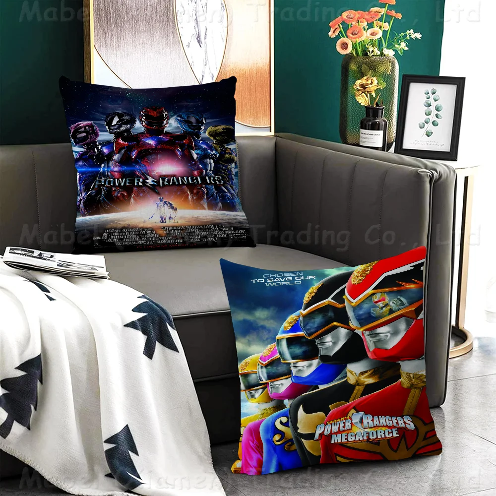 Movie P-Power R-Rangers Pillow Cushion Cover Pillowcase Living Room Sofa Home Decor Customized