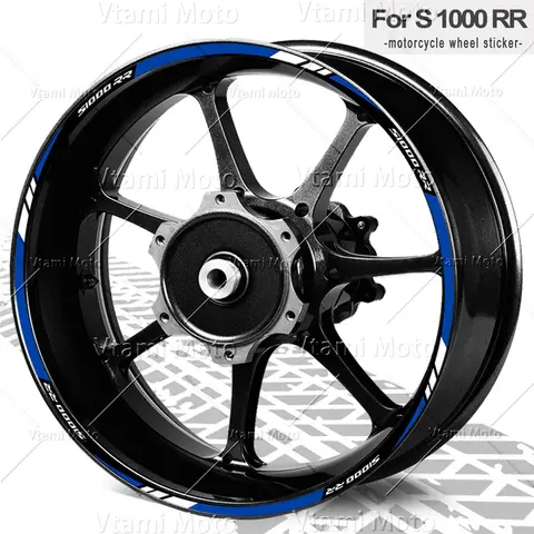 S1000RR S 1000 RR S1000 RR 2025 반사 오토바이 휠 스티커 림 데칼 방수