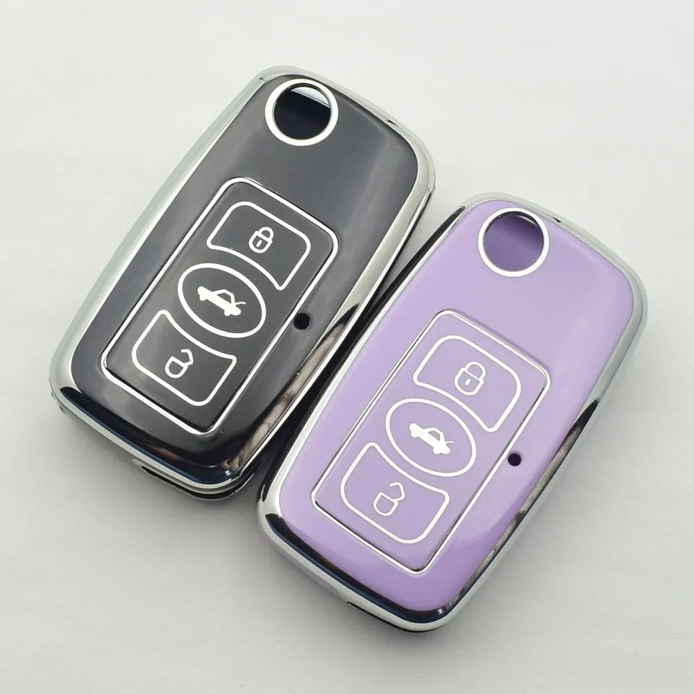 TPU Car Key Cover Folding Remote Control Fobs Cases Protector Auto Accessories For GWM Great Wall Voleex C30 C20 C20R Ling Ao