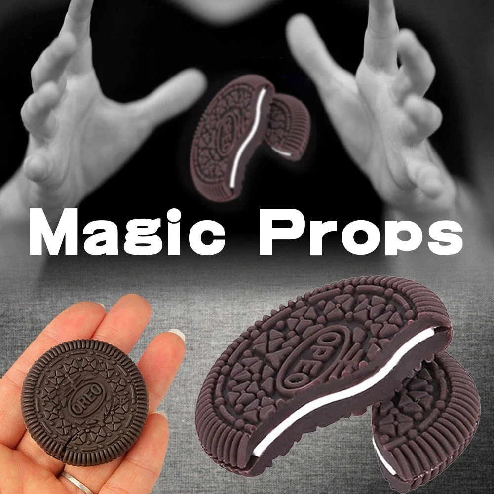 Kids Magic Biscuit OREO Cookies Magic Tricks Accessory Close Up Props Easy Amazing Magic Show for Children Adults Learning Toy