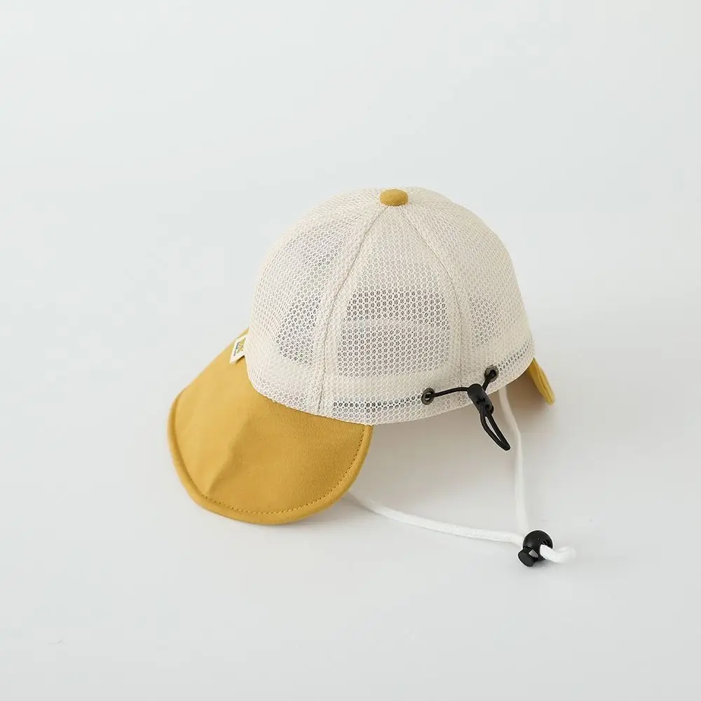 New Summer Baby Bear Bucket Cap Mesh Breathable Children Fisherman Cap Quick-dry Anti UV Outdoor Sun Hat Boys Girls