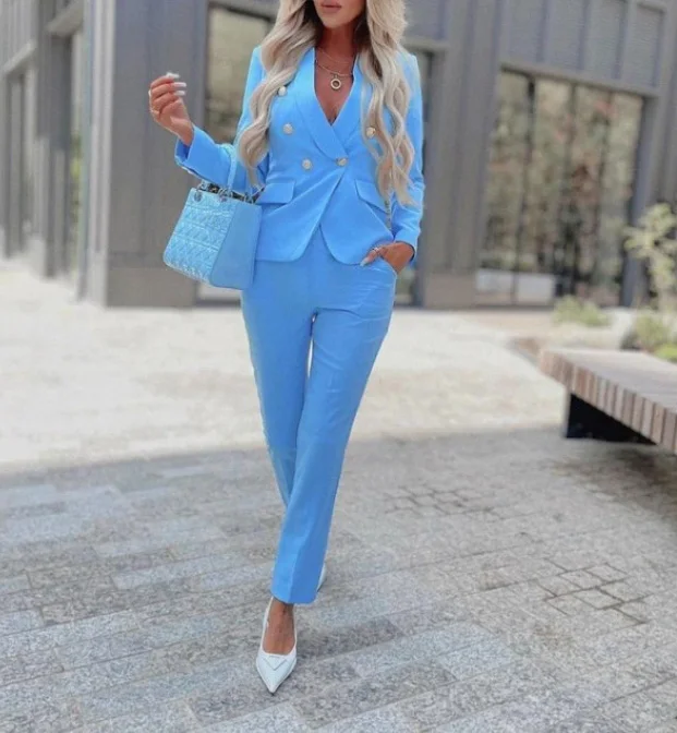 Women\'s Pants Set Elegent 2023 Hot Selling Casual Simple Fashion Casual Suit for Temperament Commuting Women\'s Long Pants