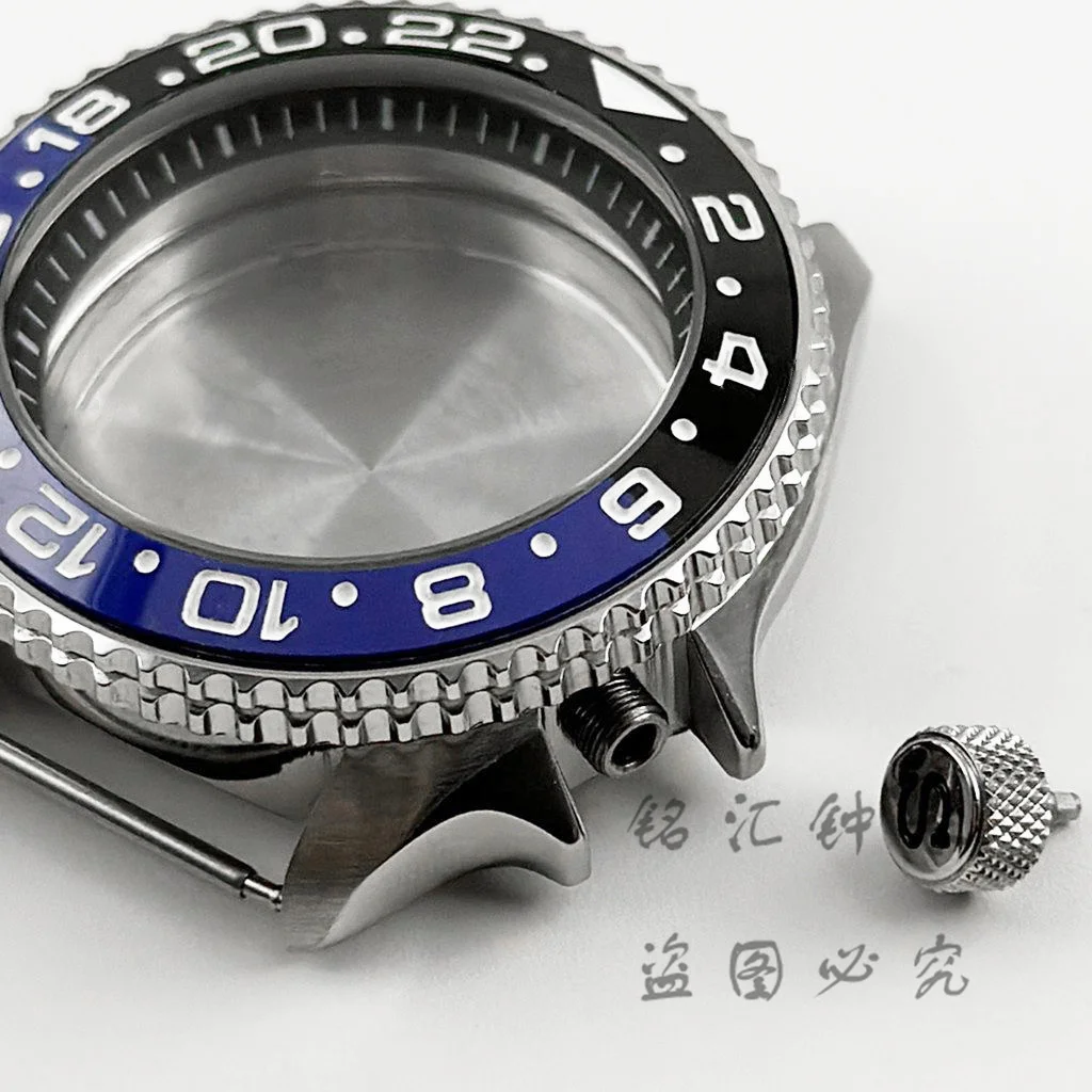 42MM Black Ring 007 009 Watch Case With High Quality Sloping Bezel For NH34 NH35 NH36 NH38 NH70 NH72 Movement