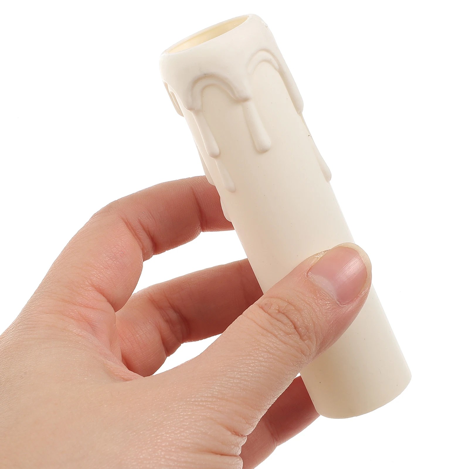

20 pcs Plastic Casings Chandelier Socket Covers Retro Vintage Drip Proof Lightweight Durable Holder Sleeve Tube For