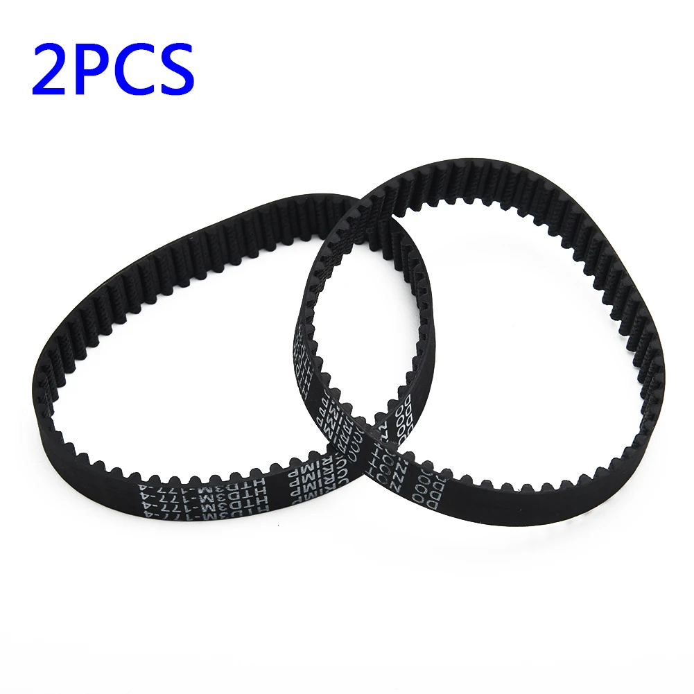 1/2pcs Quality Toothed Planer Drive Belt For Black & Decker KW715 KW713 BD713 177-3M Rubber Black Power Tool Accessories